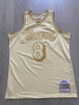 NBA 8 Kobe Bryant Lakers 1996-97 authentique Maillot gold